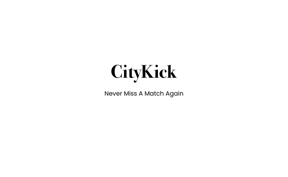 CityKick brand guidelines cover