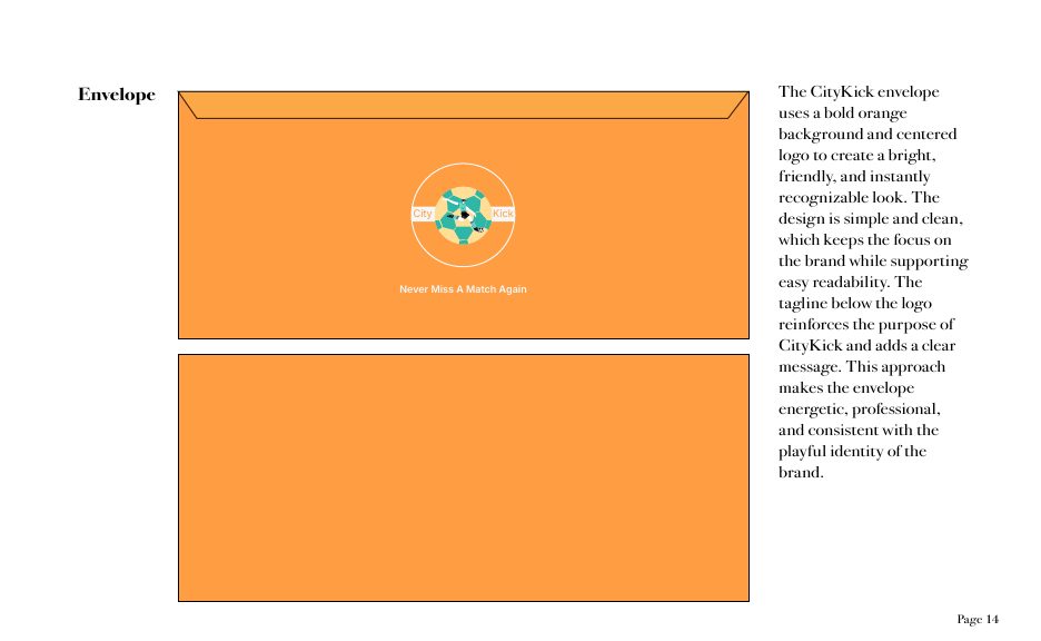 CityKick envelope