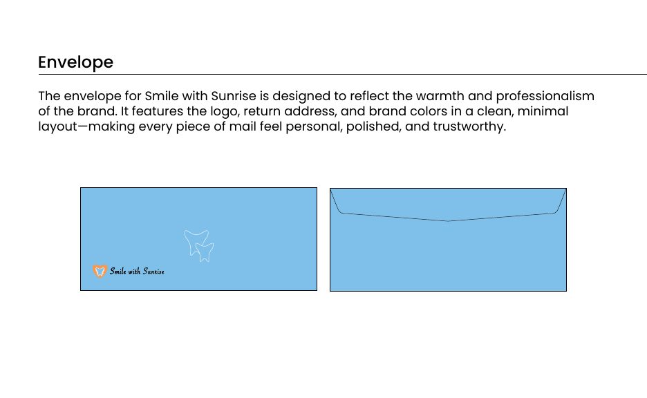 Smile with Sunrise envelope